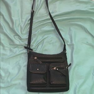 Black crossbody purse